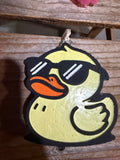Duck with sunglasses