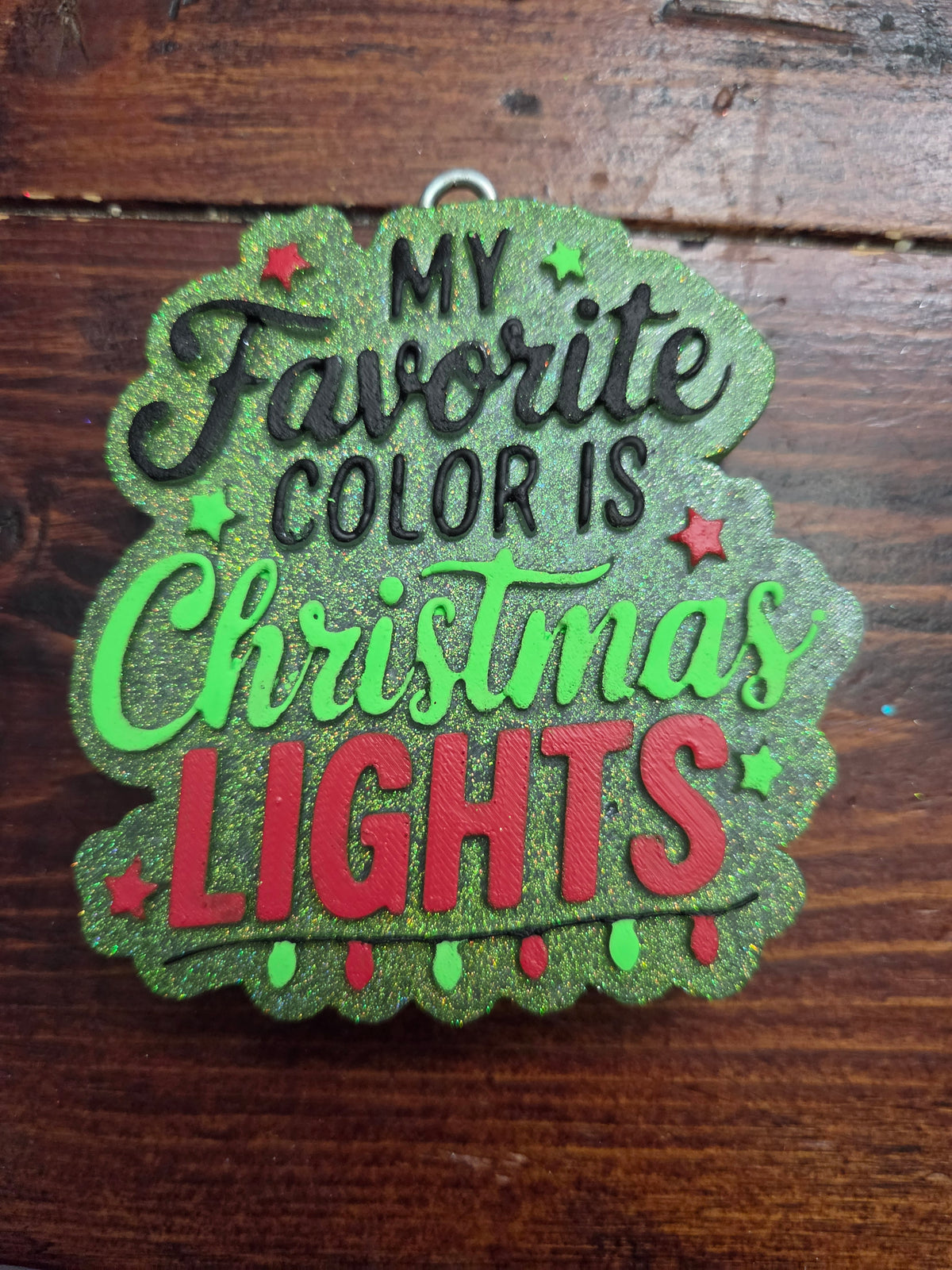 My favorite color is Christmas lights