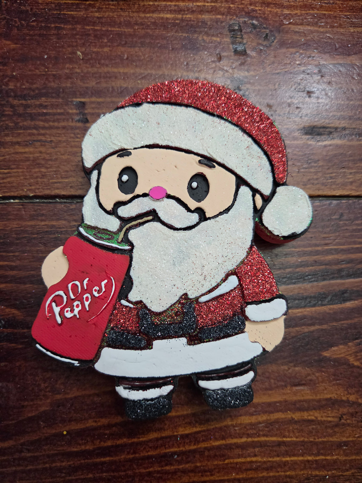 Santa Drinking Dr. Pepper